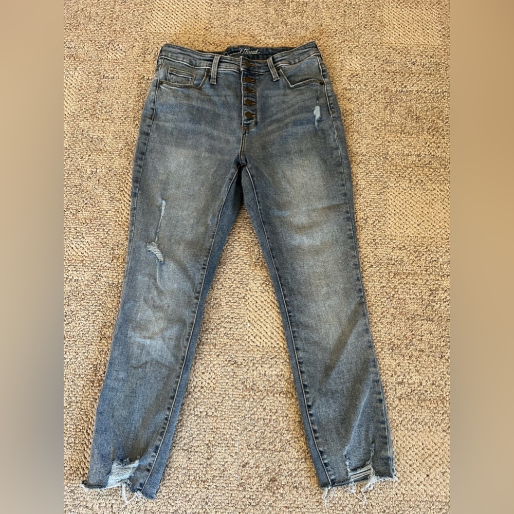 Universal Thread cropped button up jeans